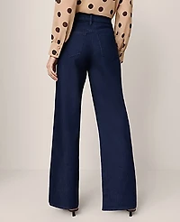 Ann Taylor The Wide-Leg Jean Classic Rinse Wash Women's