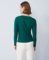 Ann Taylor Pearl Trim Jacket Rainforest Women's