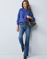 Ann Taylor Weekend Mixed Stitch Sweater Women's
