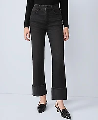 Ann Taylor The Boyfriend Jean Washed Black Women's