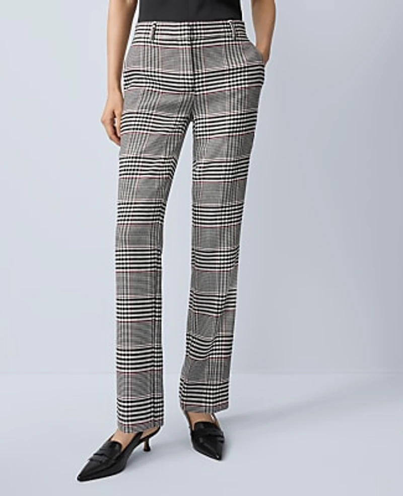 Ann Taylor The Sophia Pant Plaid Black Women's