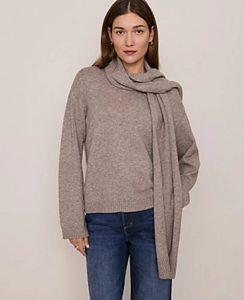 Ann Taylor Weekend Scarf Sweater Women's