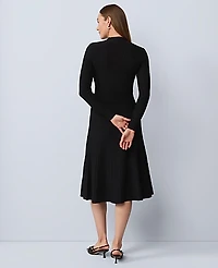 Ann Taylor Ribbed Mock Neck Sweater Dress Women's