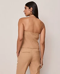 Ann Taylor The Petite Halter Vest Sesame Women's