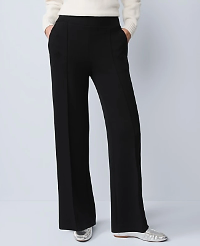 Ann Taylor Weekend Easy Wide-Leg Pant CloudPlush Women's