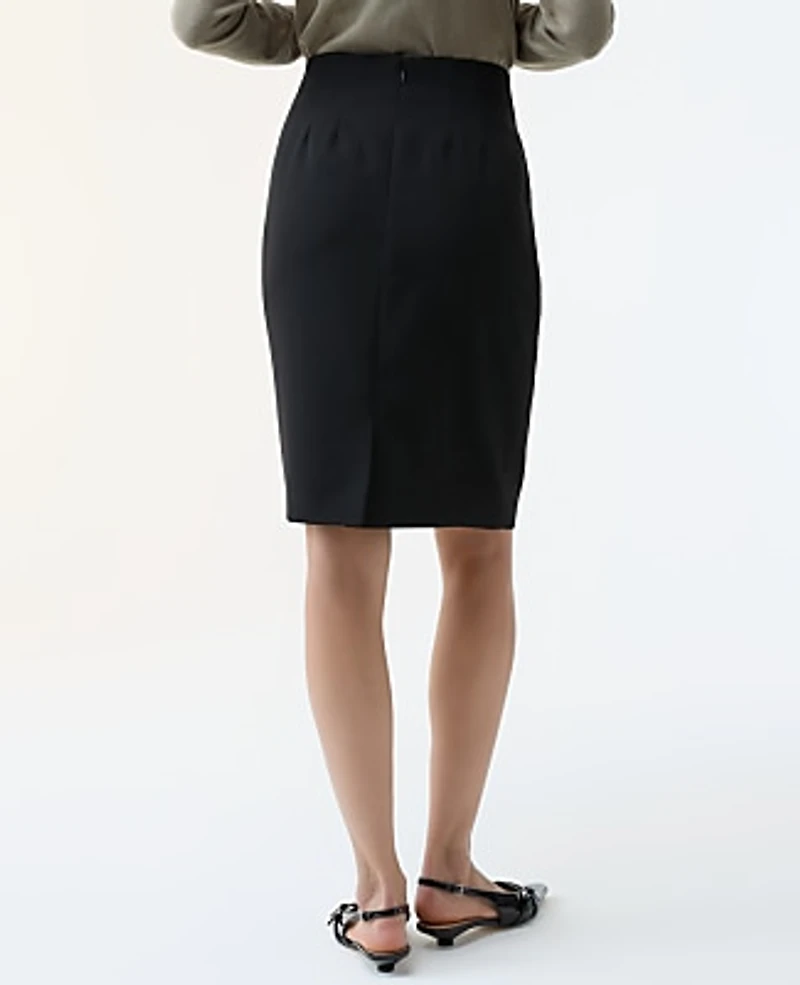 Ann Taylor The Pocket Midi Skirt Fluid Crepe Women's