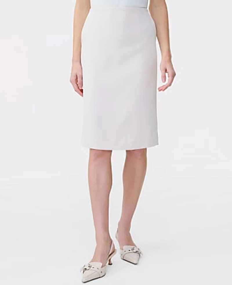 Ann Taylor The Pocket Midi Skirt Fluid Crepe Women's