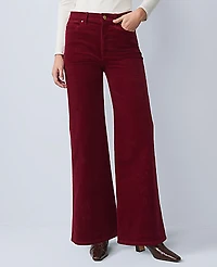 Ann Taylor Weekend Wide-Leg Corduroy Pant Women's