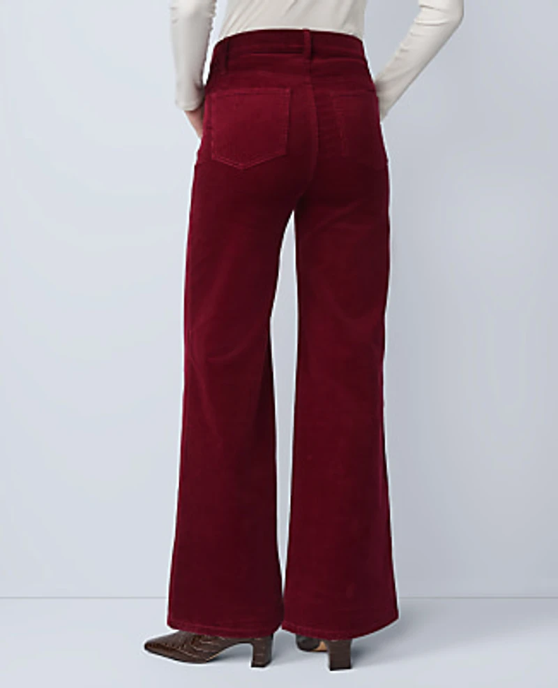 Ann Taylor Weekend Wide-Leg Corduroy Pant Women's