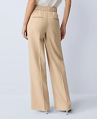 Ann Taylor The Perfect Wide-Leg Pant Neutral Light Tan Women's