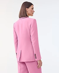 Ann Taylor The Cutaway Blazer Fluid Crepe Smokey Rose Women's