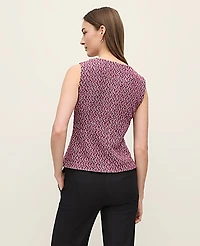 Ann Taylor The Cutaway Vest Tweed Speckled Pink Women's