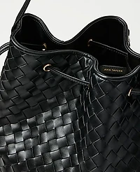 Ann Taylor Cinched Tassel Woven Tote Women's