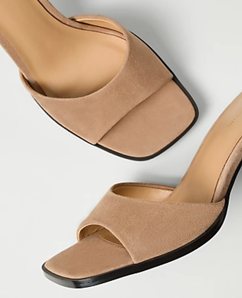 Ann Taylor Suede Mule Sandal Women's