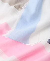 Ann Taylor Striped Scarf Daybreak Blue Women's