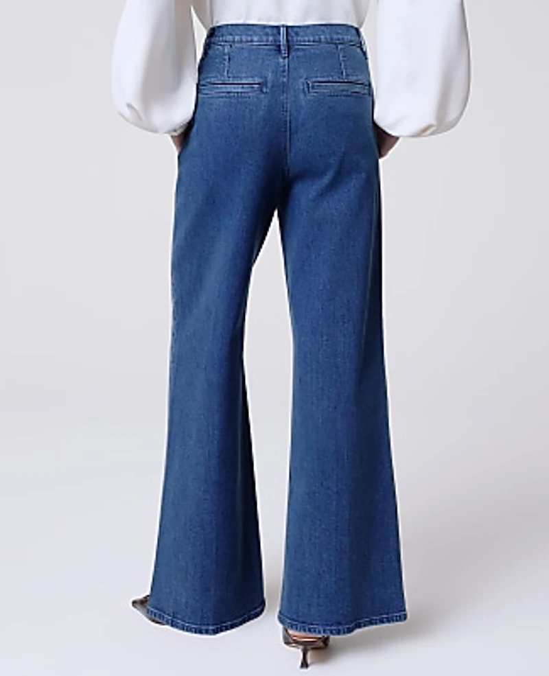 Ann Taylor The Denim Trouser Dark Wash Women's