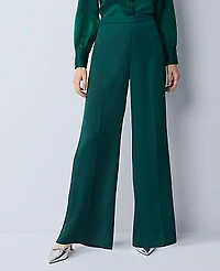 Ann Taylor The Petite Side Zip Pant Satin Rainforest Women's