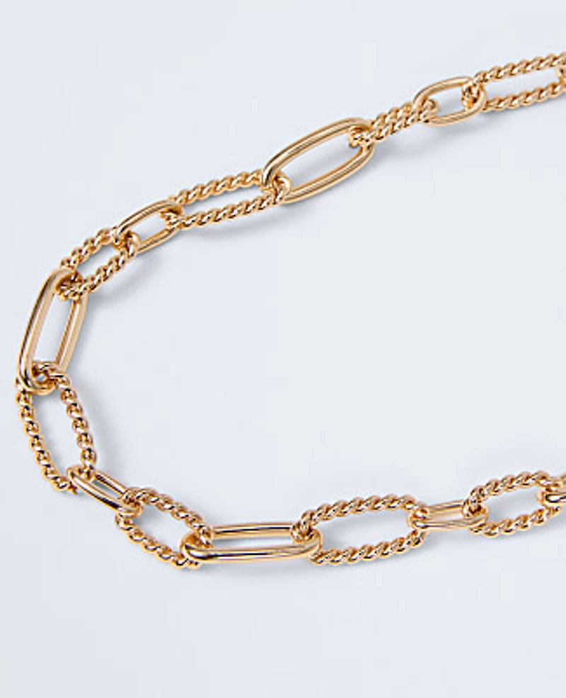 Ann Taylor Chain Link Necklace Women's