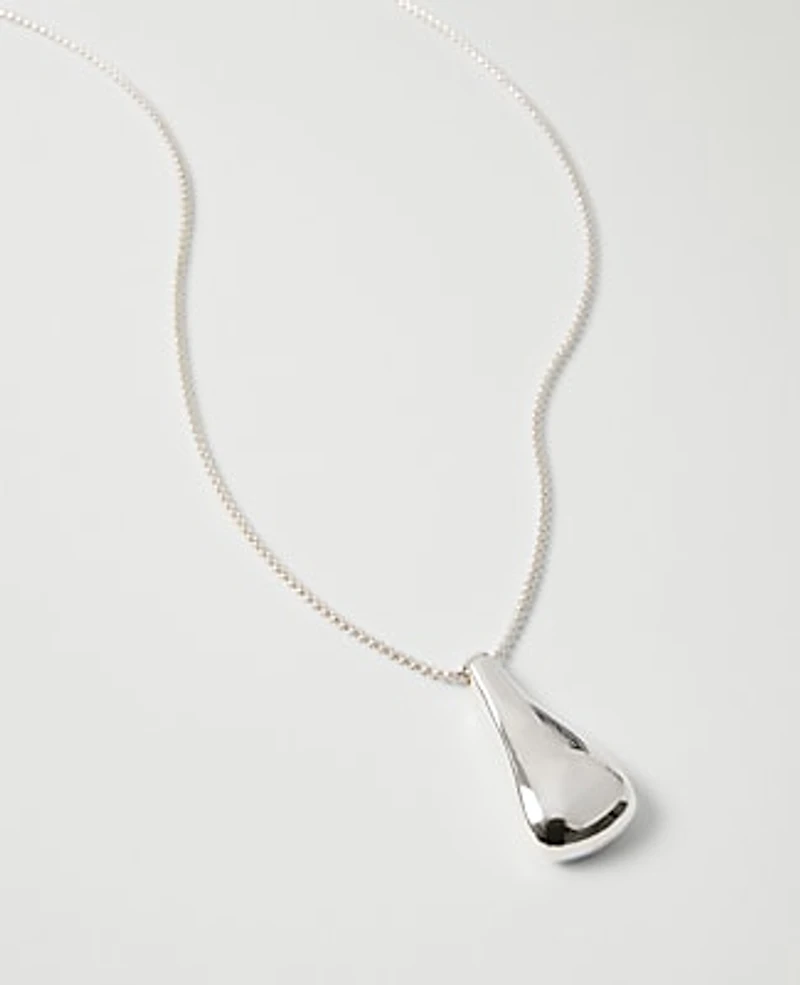 Ann Taylor Metal Pendant Necklace Women's