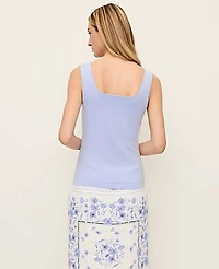 Ann Taylor Petite Square Neck Tank Top Women's