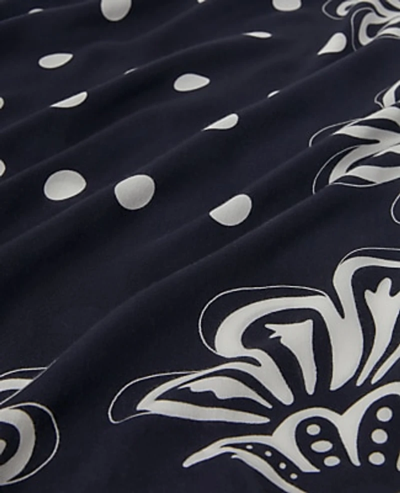 Ann Taylor Floral Scarf Night Sky Women's