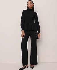 Ann Taylor Mixed Media Turtleneck Sweater Women's
