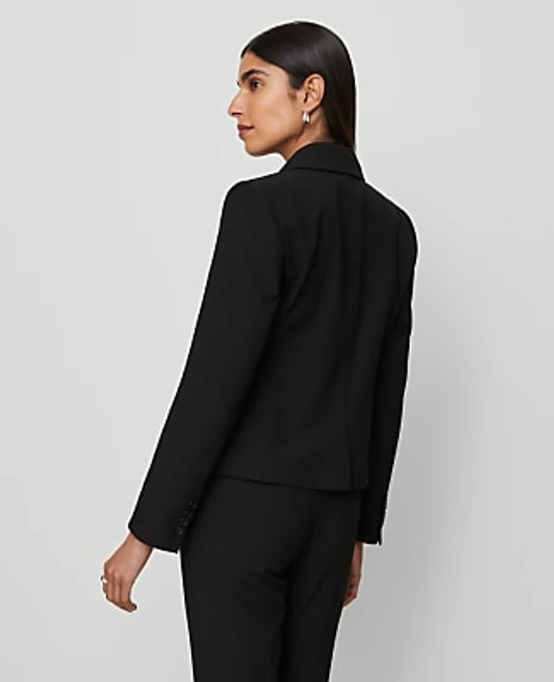 Ann Taylor The Shorter Two Button Blazer Bi-Stretch Women's