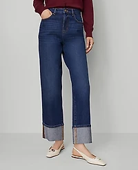 Ann Taylor The Boyfriend Jean Authentic Dark Wash Women's