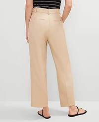 Ann Taylor The Petite Relaxed Ankle Pant in Linen Blend Size 6 Toasted Oat Women's