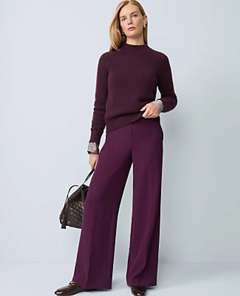 Ann Taylor Cashmere Mock Neck Sweater Women's