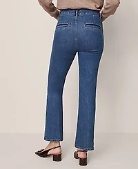Ann Taylor The Boot Crop Jean Modern Indigo Wash Women's