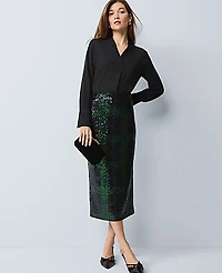 Ann Taylor Pleat Neck Blouse Size Large Black Women's