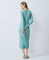 Ann Taylor Wrap Effect Sweater Sheath Dress Women's
