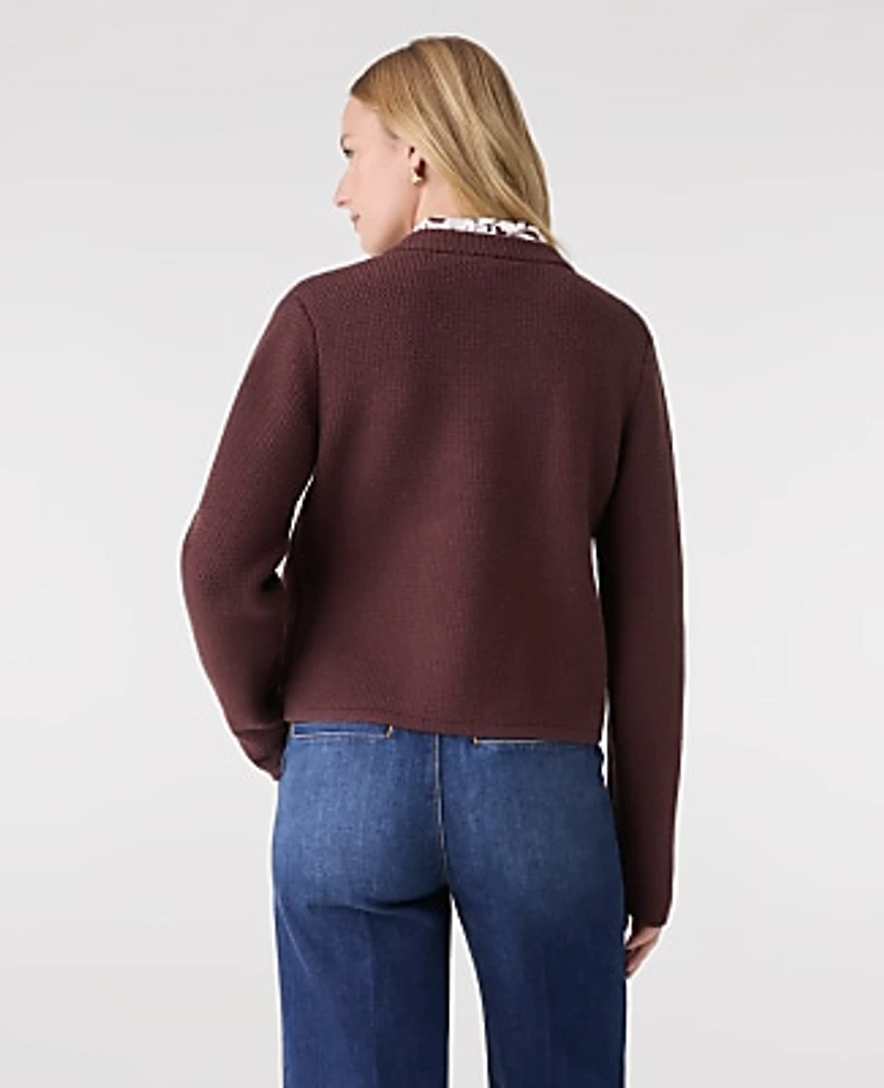 Ann Taylor Double Breasted Sweater Jacket Women's