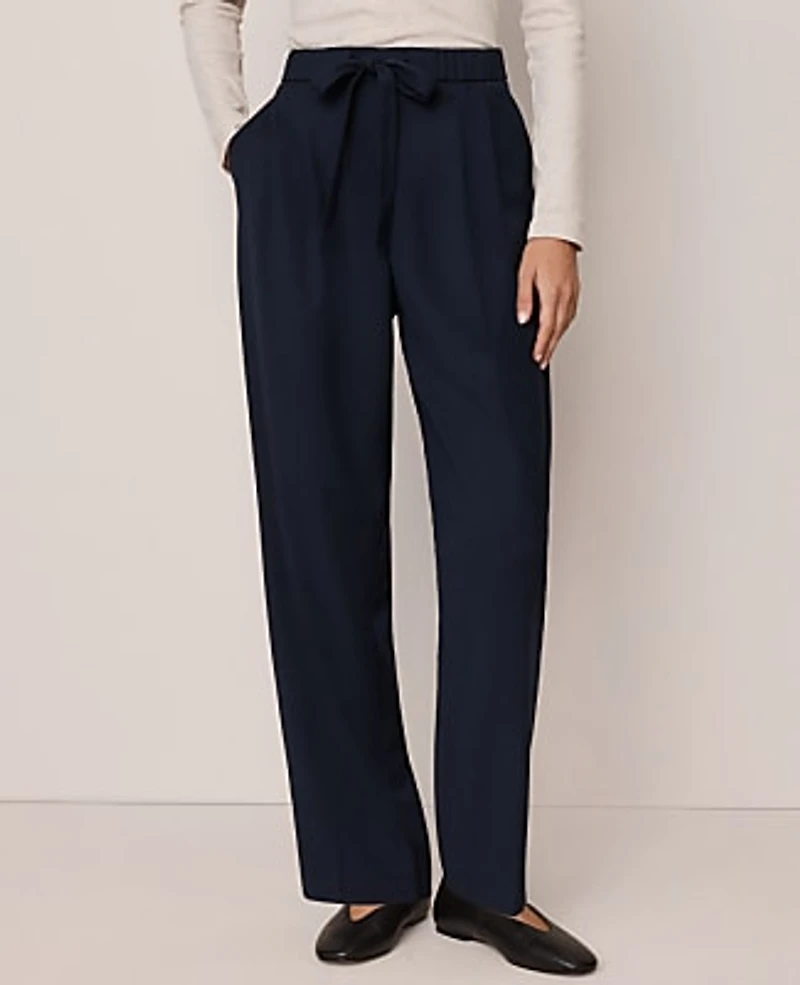 Ann Taylor Weekend High Rise Tapered Pant Night Sky Women's