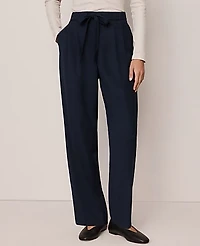Ann Taylor Weekend High Rise Tapered Pant Night Sky Women's