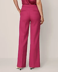Ann Taylor The Petite Tailored Wide-Leg Trouser Berry Splash Women's