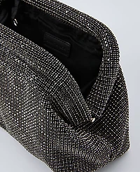 Ann Taylor Crystal Embellished Clutch Handbag Black Women's