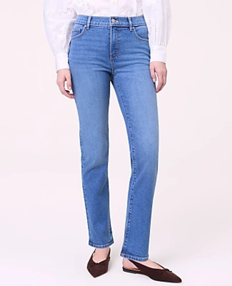 Ann Taylor The Slim Jean Luxe Medium Wash Women's