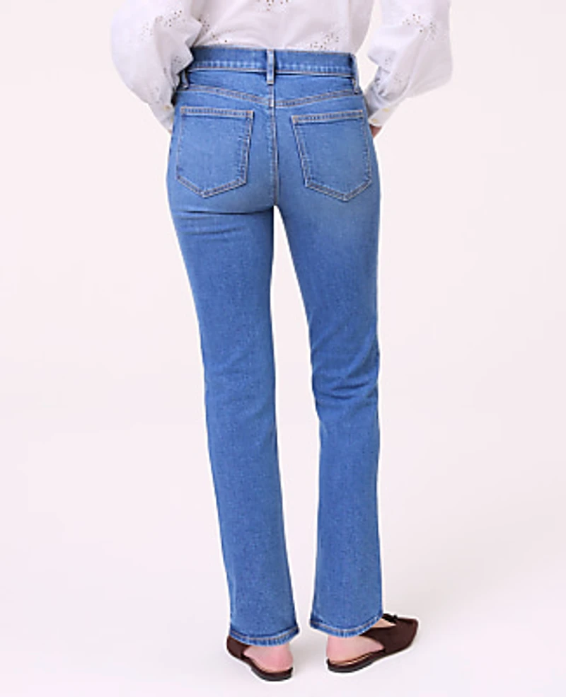 Ann Taylor The Slim Jean Luxe Medium Wash Women's