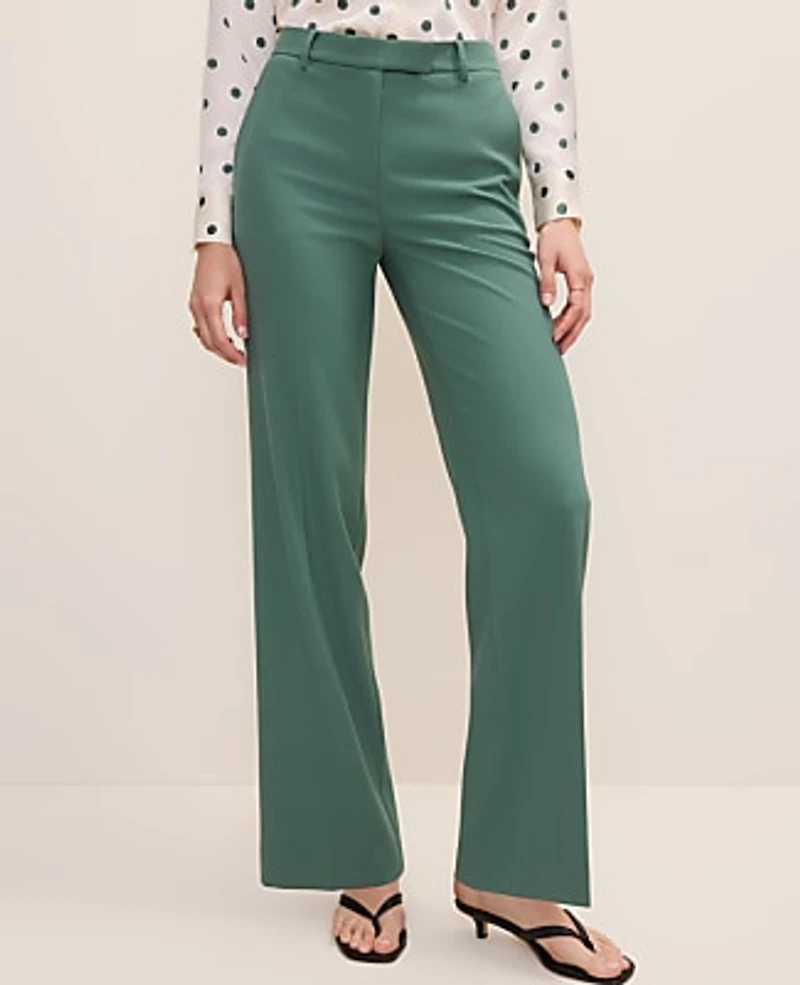 Ann Taylor The Straight Trouser Shadowy Jade Women's