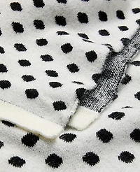 Ann Taylor Dotted Blanket Scarf Black Women's