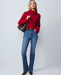 Ann Taylor The Boot Jean Refined Dark Indigo Wash Women's