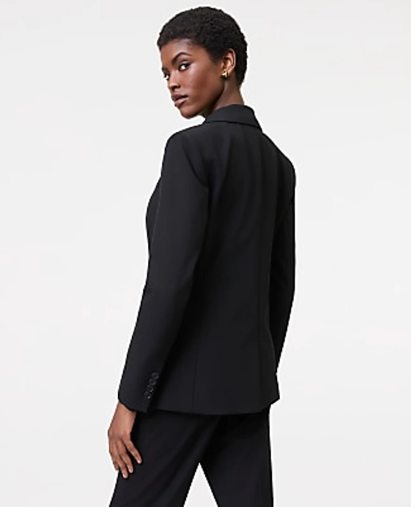 Ann Taylor The Fitted Long Blazer Seasonless Stretch Women's