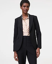 Ann Taylor The Fitted Long Blazer Seasonless Stretch Women's