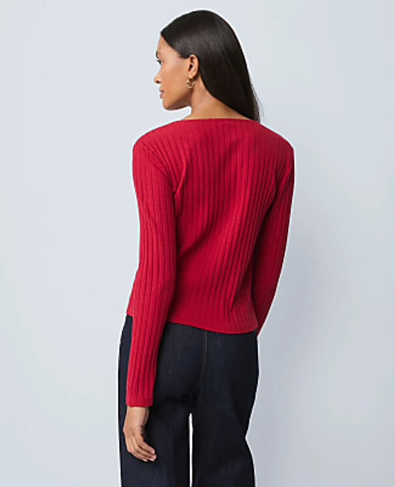 Ann Taylor Petite Weekend Crew Neck Cardigan Women's