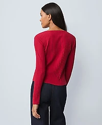 Ann Taylor Petite Weekend Crew Neck Cardigan Women's