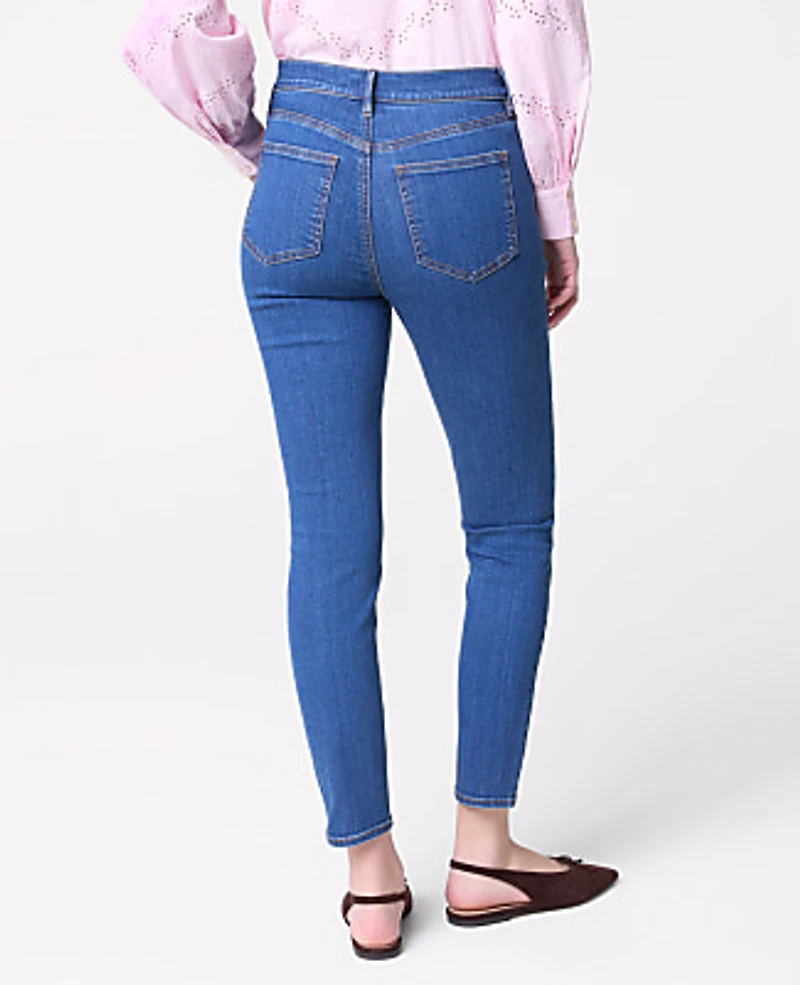 Ann Taylor The Petite Skinny Jean Classic Mid Wash Women's