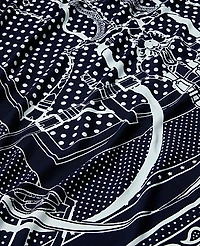 Ann Taylor Chain Link Print Square Scarf Night Sky Women's