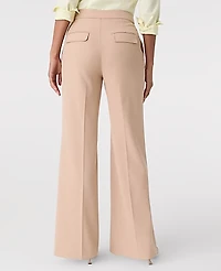 Ann Taylor The Petite Everyday Sailor Wide-Leg Pant Cafe Au Lait Women's